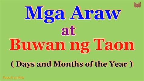 Tagalog ng october